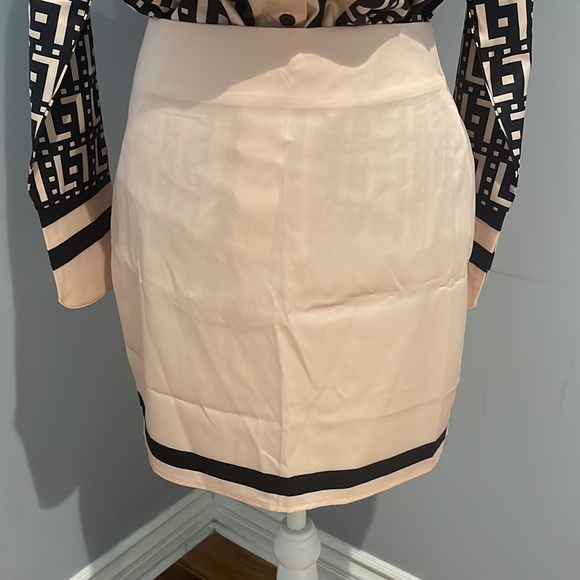 Fashion Says Brown and Black skirt and button up too size M. NWT - Picture 2 of 8